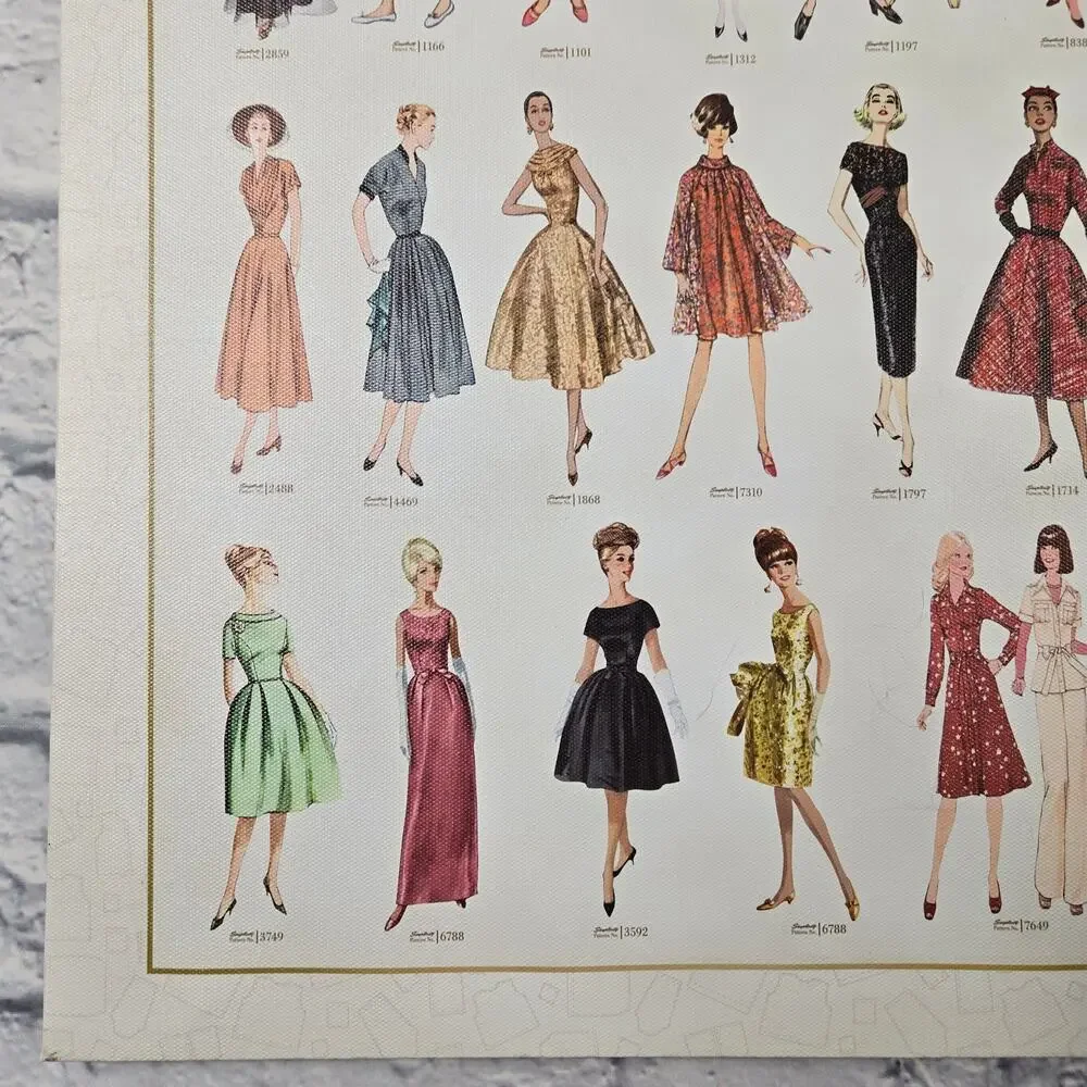 Simplicity Vintage Patterns Canvas Artwork Our Future Has Always Been Female